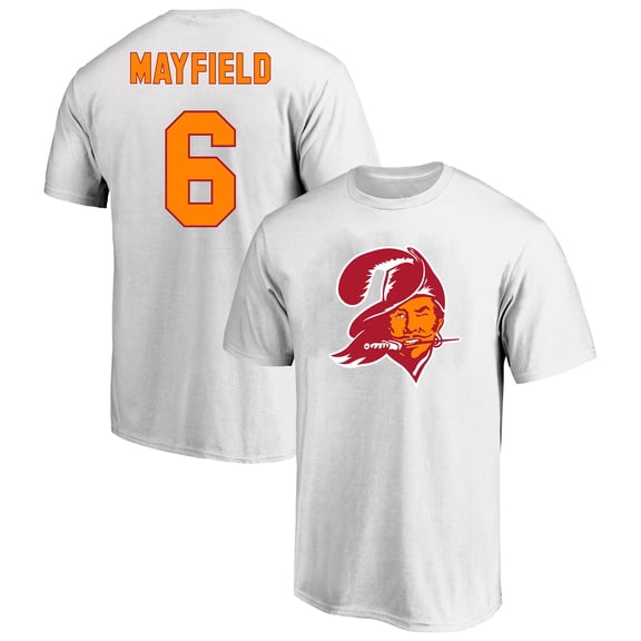 Men's Fanatics Baker Mayfield White Tampa Bay Buccaneers Big & Tall Player Name & Number T-Shirt