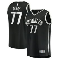 Men's Fanatics Ben Saraf Black Brooklyn Nets Fast Break Replica Jersey - Icon Edition