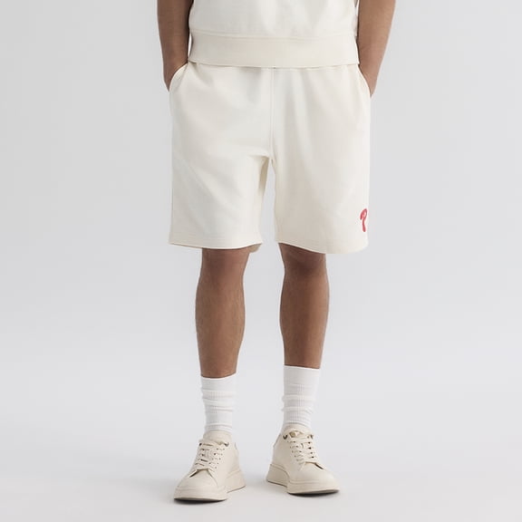 Men's Fanatics Bisque Philadelphia Phillies Iconic Terry Warm-Up Shorts