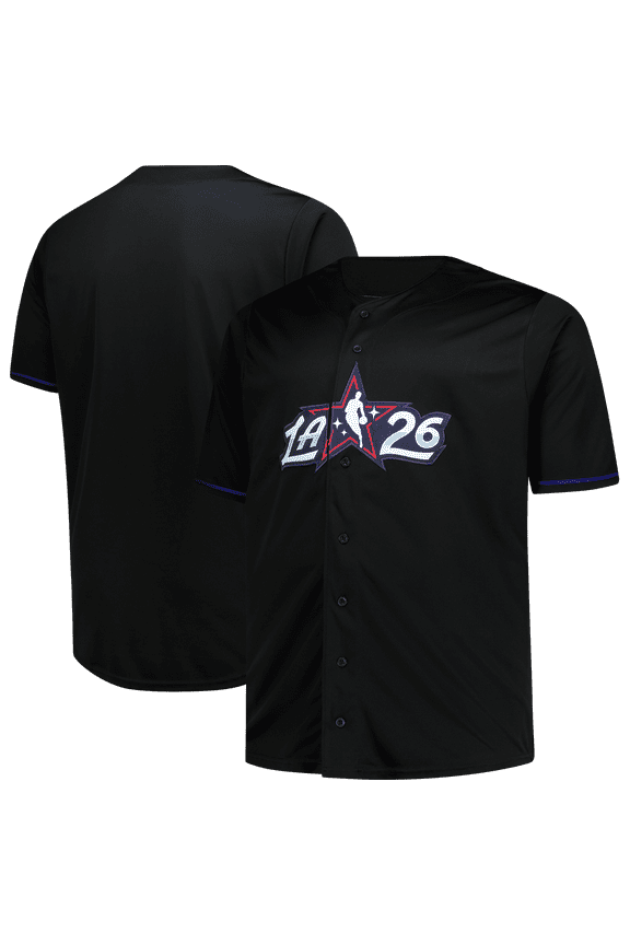 Men's Fanatics Black 2026 NBA All-Star Game Big & Tall Full-Button Jersey