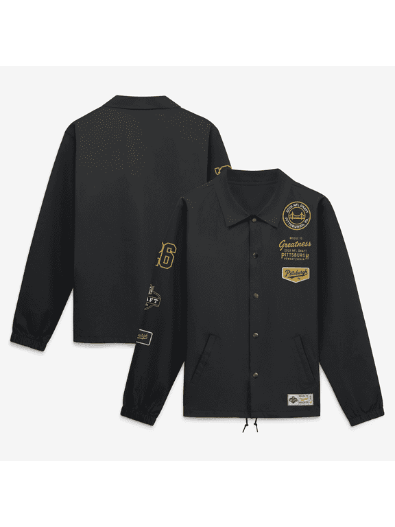 Men's Fanatics Black 2026 NFL Draft Coaches Full-Snap Jacket