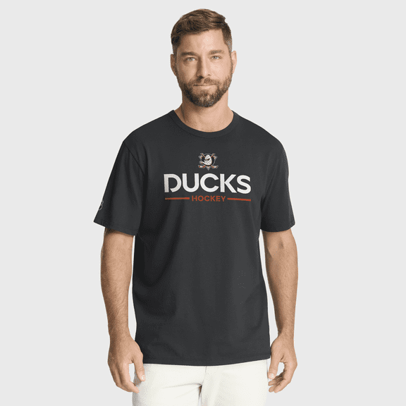 Men's Fanatics Black Anaheim Ducks Authentic Pro Primary T-Shirt