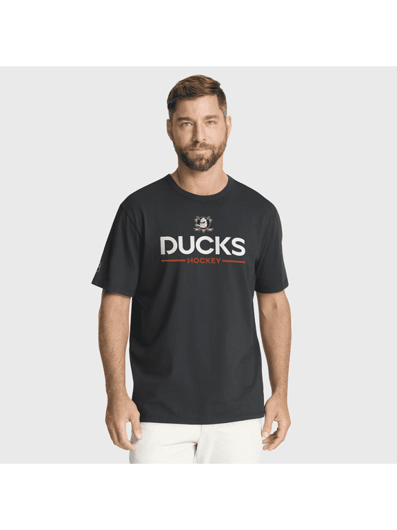 Men's Fanatics Black Anaheim Ducks Authentic Pro Primary T-Shirt