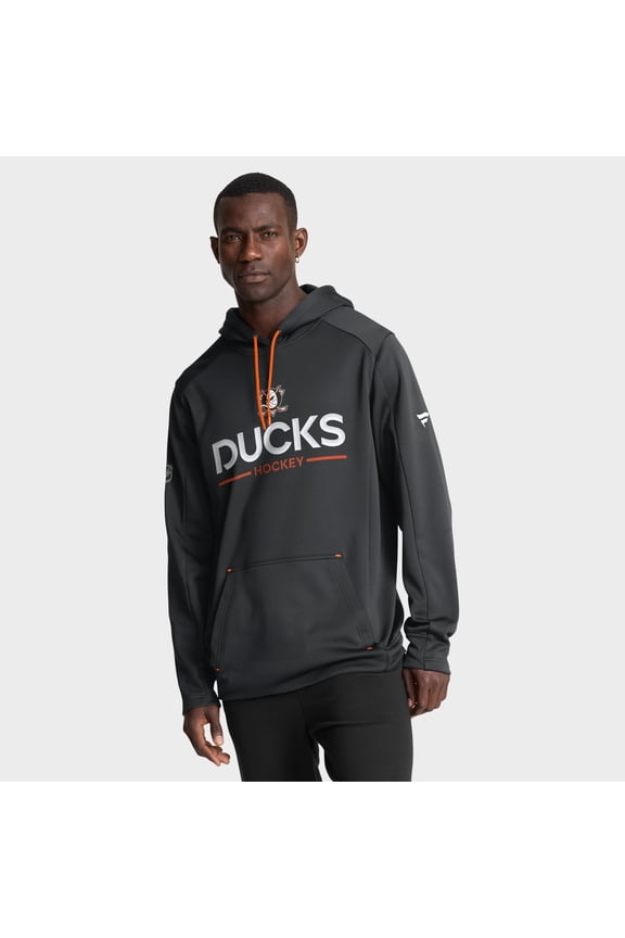 Men's Fanatics Black Anaheim Ducks Authentic Pro Rink Hoodie