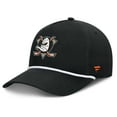 thumbnail image 1 of Men's Fanatics Black Anaheim Ducks Authentic Pro Rink Roper A-Frame Adjustable Hat, 1 of 4
