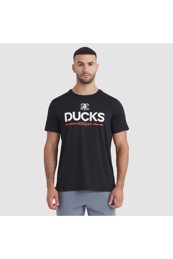 Men's Fanatics Black Anaheim Ducks Authentic Pro Rink Tech T-Shirt