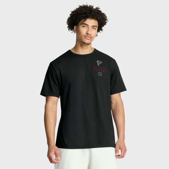 Men's Fanatics Black Atlanta Falcons Passing Pocket Legacy T-Shirt