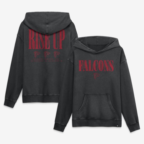 Men's Fanatics Black Atlanta Falcons Relaxed Intense Rivalry French Terry Hoodie