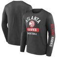 thumbnail image 1 of Men's-Fanatics  Black Atlanta Hawks Long Sleeve T-Shirt, 1 of 3