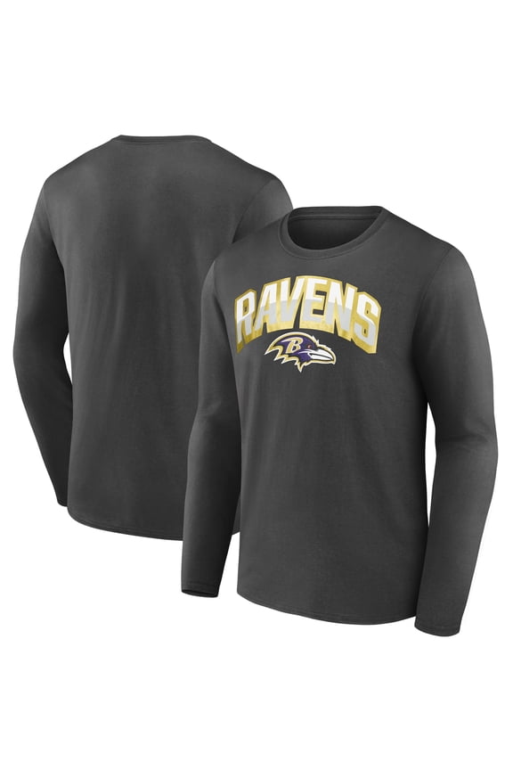 Men's-Fanatics Black Baltimore Ravens Long Sleeve T-Shirt