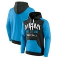 thumbnail image 1 of Men's Fanatics Black/Blue Miami Marlins Chip In Team Pullover Hoodie, 1 of 3