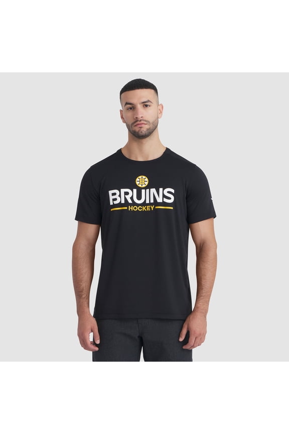 Men's Fanatics Black Boston Bruins Authentic Pro Rink Tech T-Shirt