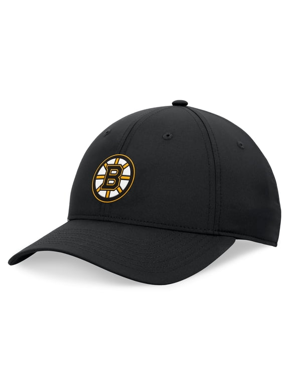 Men's Fanatics Black Boston Bruins Front Office Ripstop Adjustable Hat