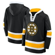 Mens Fanatics Black Boston Bruins Inside Line Fleece Pullover Hoodie