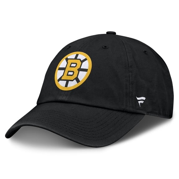 Men's Fanatics Black Boston Bruins Primary Logo Adjustable Hat
