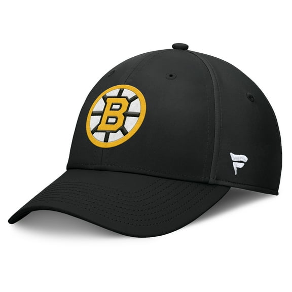 Men's Fanatics Black Boston Bruins Primary Logo Flex Hat