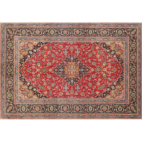 Ahgly Company Machine Washable Indoor Rectangle Traditional Camel Brown Area Rugs, 3' x 5'