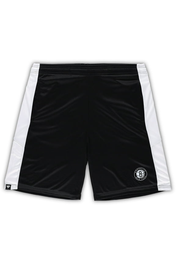 Men's Fanatics Black Brooklyn Nets Big & Tall Champion Rush Practice Shorts