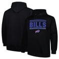 thumbnail image 1 of Men's Fanatics Black Buffalo Bills Big & Tall Pop Pullover Hoodie, 1 of 3