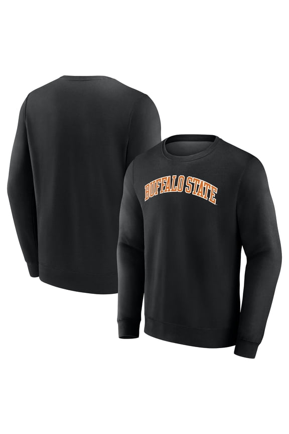 Men's Fanatics Black Buffalo State Bengals Short Name Pullover Sweatshirt