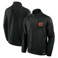 thumbnail image 1 of Men's Fanatics Black Calgary Flames Authentic Pro Rink Quarter-Zip Top, 1 of 3