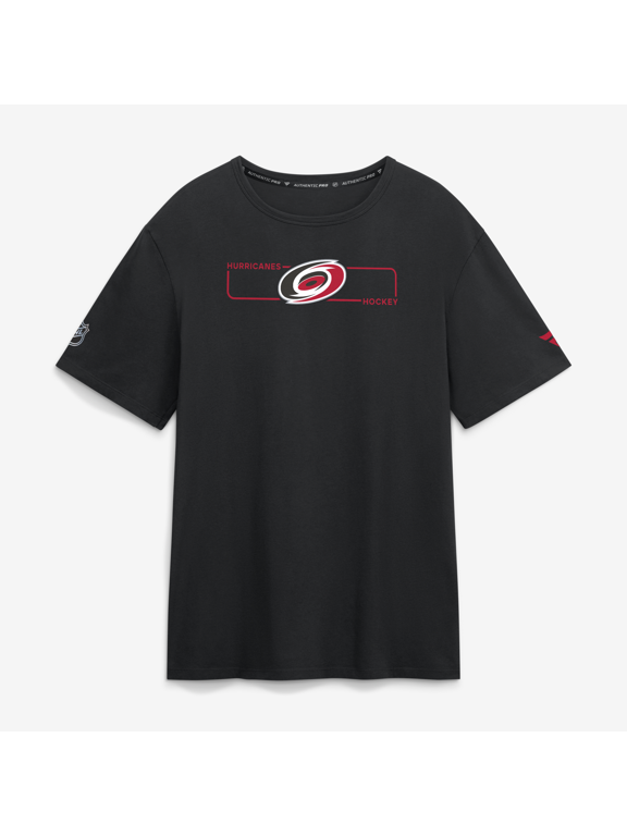Men's Fanatics Black Carolina Hurricanes Authentic Pro Primary Logo T-Shirt