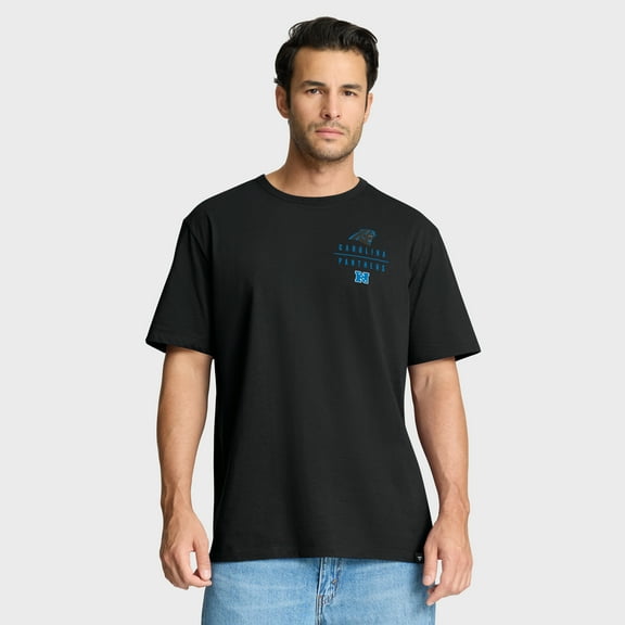 Men's Fanatics Black Carolina Panthers Passing Pocket Legacy T-Shirt