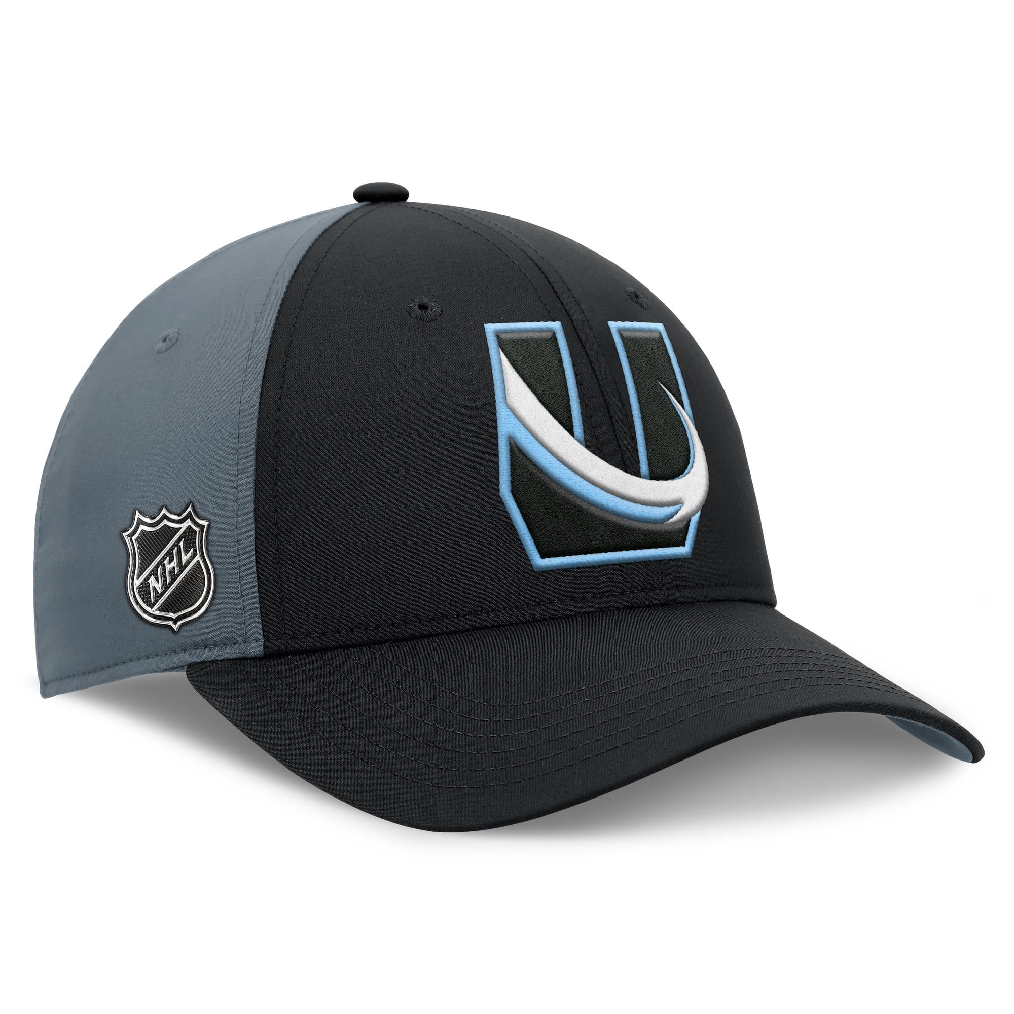 Men's Fanatics  Black/Charcoal Utah Mammoth Alternate Logo Adjustable Hat