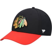Mens Fanatics Black Chicago Blackhawks Core Primary Logo Flex Hat