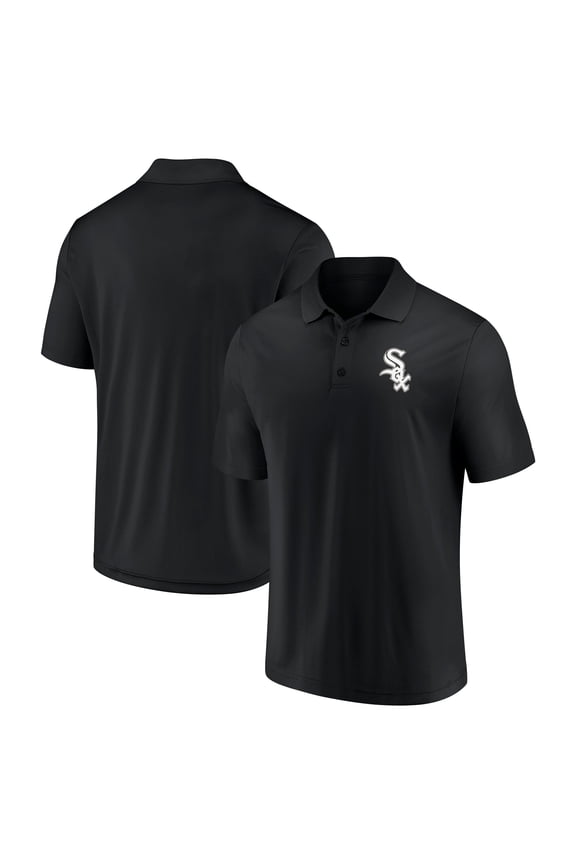Men's Fanatics Black Chicago White Sox Primary Logo Polo