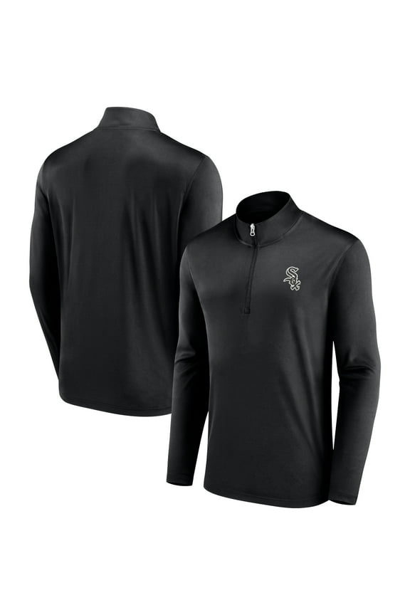 Men's Black Chicago White Sox Underdog Mindset Quarter-Zip Jacket