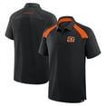 thumbnail image 1 of Men's Fanatics Black Cincinnati Bengals Back Around Raglan Polo, 1 of 3