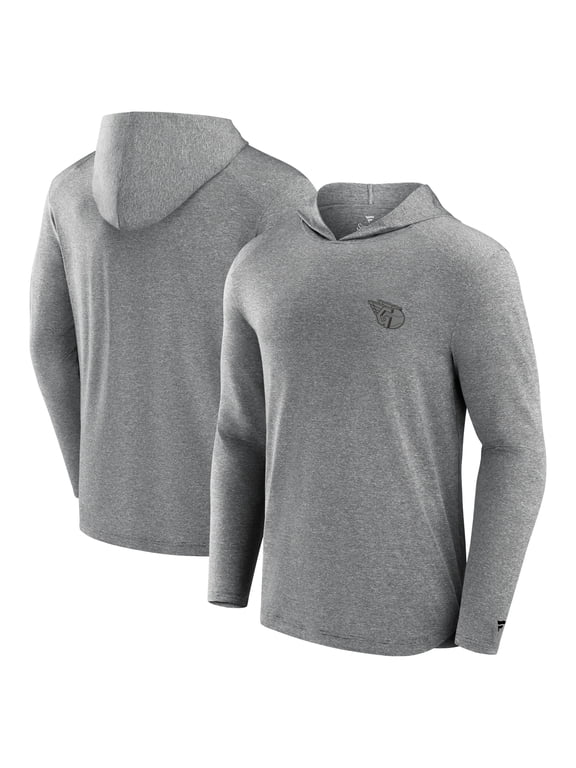 Men's Fanatics Black Cleveland Guardians Front Office Tech Lightweight Hoodie T-Shirt