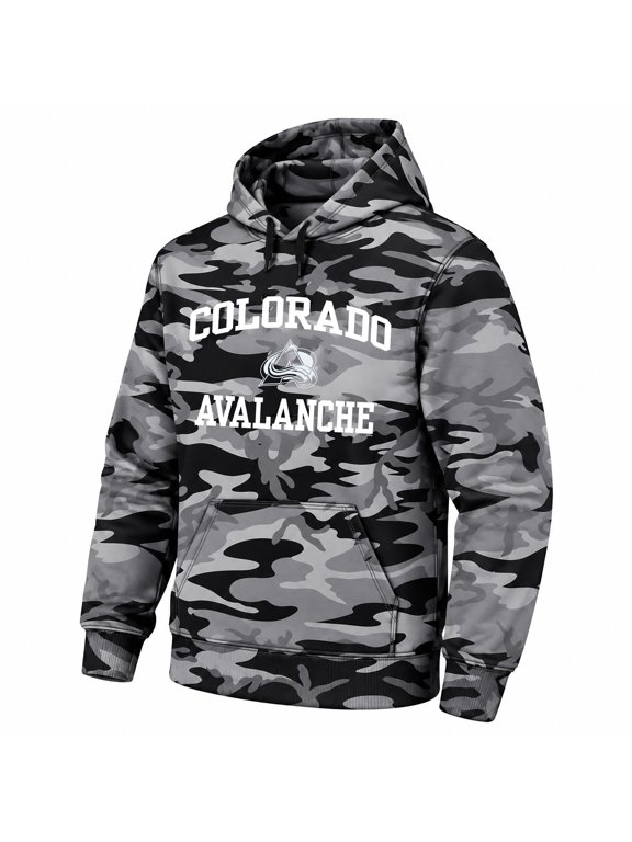 Men's Fanatics Black Colorado Avalanche Big & Tall Camo Fleece Hoodie