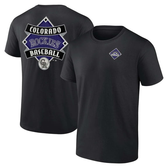 Men's Fanatics  Black Colorado Rockies Field Play T-Shirt