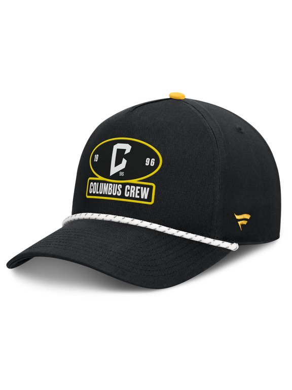 Men's Fanatics Black Columbus Crew Two-Seam Rope A-Frame Adjustable Hat