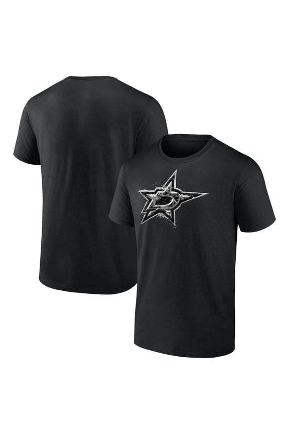 Men's Fanatics Black Dallas Stars Iced Out T-Shirt