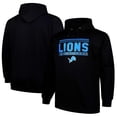 thumbnail image 1 of Men's Fanatics Black Detroit Lions Big & Tall Pop Pullover Hoodie, 1 of 3