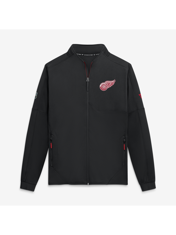 Men's Fanatics Black Detroit Red Wings Authentic Pro Rink Fleece Full-Zip Jacket