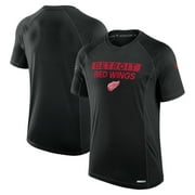 Men's Fanatics Black Detroit Red Wings Authentic Pro Rink Tech T-Shirt
