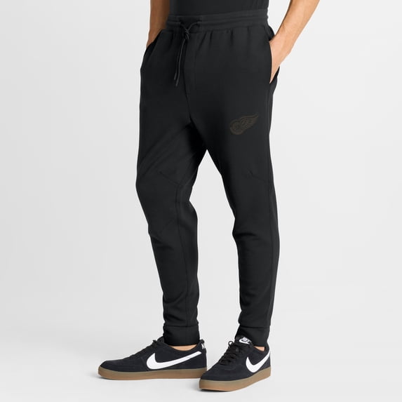 Men's Fanatics Black Detroit Red Wings Authentic Pro Road Tri-Blend Joggers