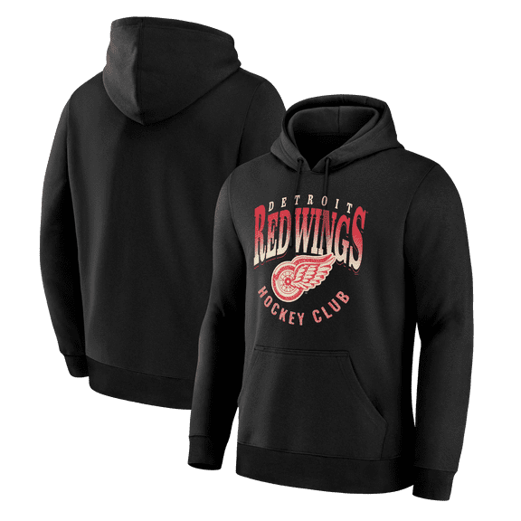 Men's Fanatics Black Detroit Red Wings Legacy Hoodie
