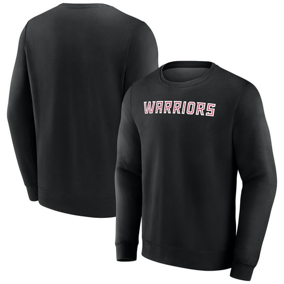 Men's Fanatics Black East Stroudsburg Warriors Short Name Pullover Sweatshirt