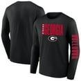 thumbnail image 1 of Men's Fanatics  Black Georgia Bulldogs Big & Tall Vision Long Sleeve T-Shirt, 1 of 3