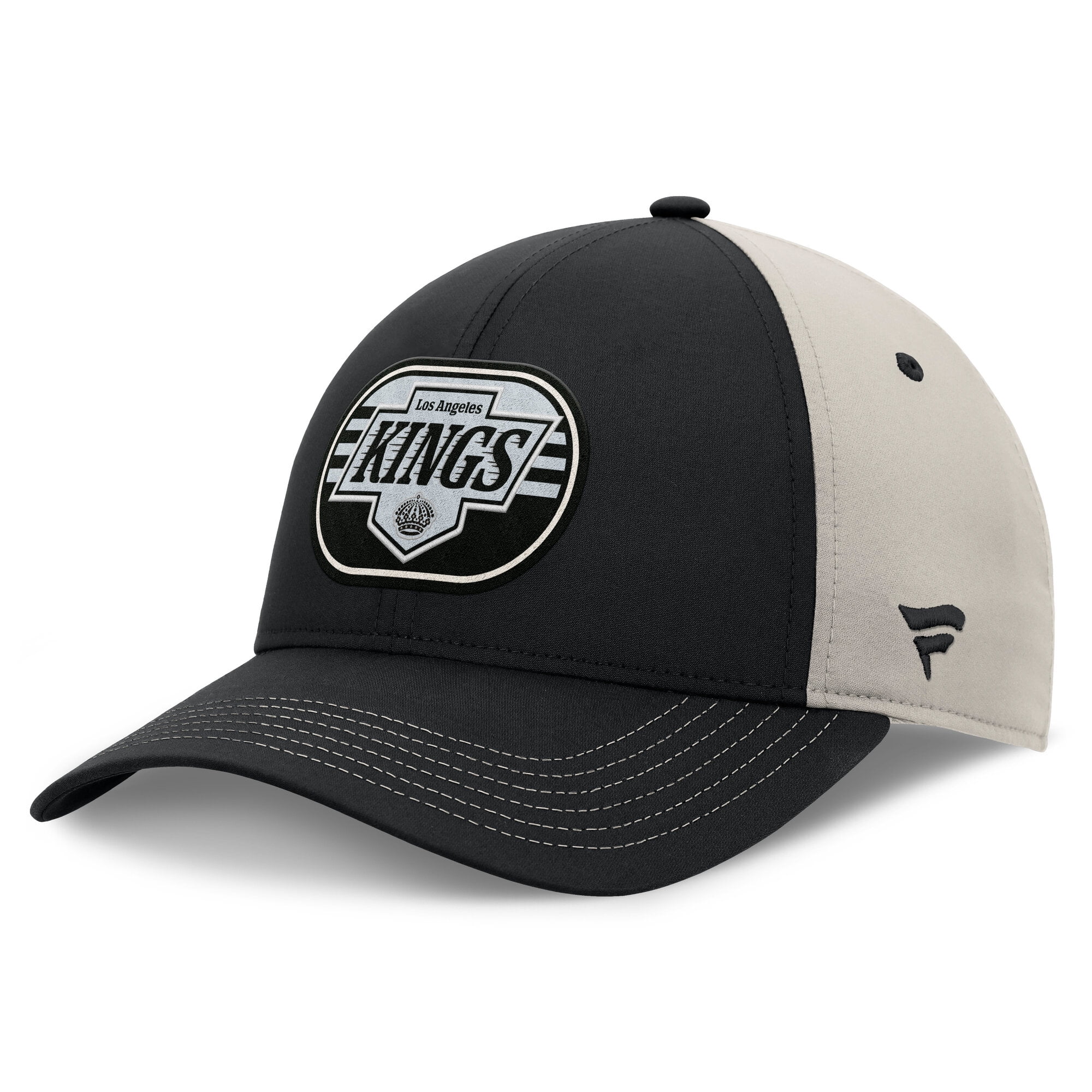 Men's  Fanatics  Black/Gray Los Angeles Kings 2025 Stanley Cup Playoffs Locker Room Trucker Adjustable Hat