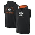 thumbnail image 1 of Men's Fanatics Black Houston Astros Fire Speed Sleeveless Pullover Hoodie, 1 of 3