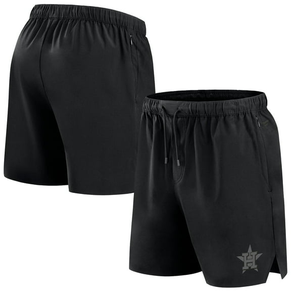 Men's Fanatics Black Houston Astros Front Office Micro Tonal Shorts