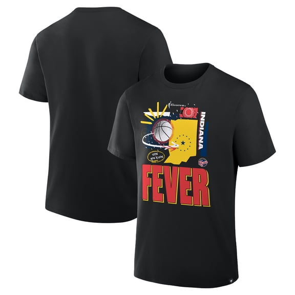 Men's Fanatics Black Indiana Fever 2025 WNBA Playoffs In The Zone T-Shirt