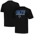 thumbnail image 1 of Men's Fanatics Black Indianapolis Colts Big & Tall Pop T-Shirt, 1 of 3