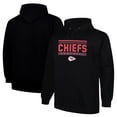 thumbnail image 1 of Men's Fanatics Black Kansas City Chiefs Big & Tall Pop Pullover Hoodie, 1 of 3